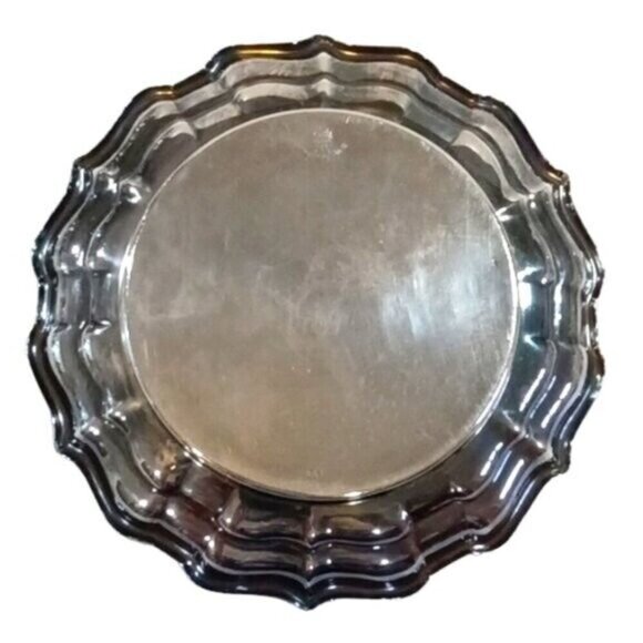 Vintage Birks Regency Plate Silver Plated Round Serving Dish 6" - Picture 3 of 6